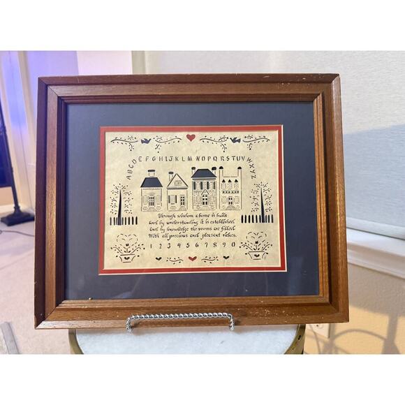 Folk Art Papercut – “Through Wisdom a Home is Built” – Designs with Scissors - Picture 3 of 7